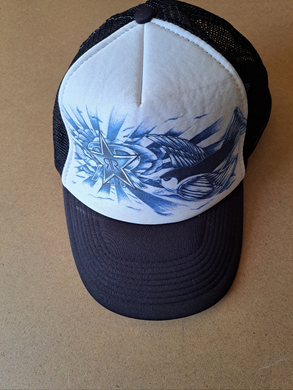 🛍 Vintage 2007 Rockstar Energy Trucker Hat Surf Open Promo Cap